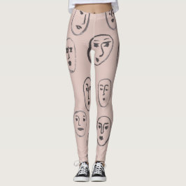 Expressies van gezichten Leggings