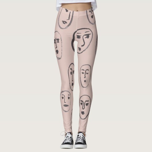 Expressies van gezichten Leggings (Voorkant)