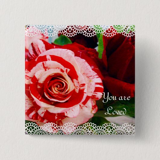 Expressies van Love_ Vierkante Button 5,1 Cm (Voorkant)
