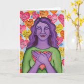 Expressies van self-love card kaart (Gele Bloem)