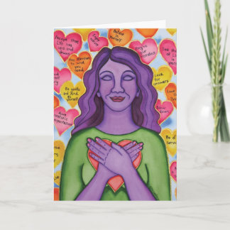 Expressies van self-love card kaart