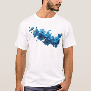 Expressieve ABSTRACTE BLOEM Kunst Design T-shirt