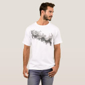 Expressieve ABSTRACTE BLOEM Kunstwerk Creatie T-shirt (Voorkant volledig)