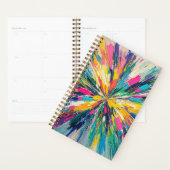 Expressieve abstracte kleurrijke muurkunst poster planner (Display)