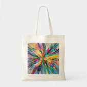 Expressieve abstracte kleurrijke muurkunst poster tote bag (Voorkant)