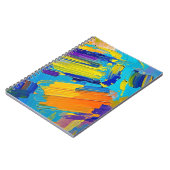 Expressieve abstracte kunst ontwerp muurdecoratie notitieboek (Linkerzijde)