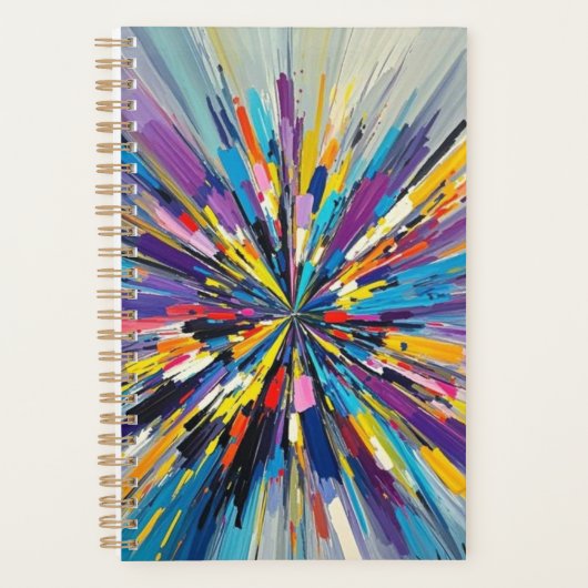 Expressieve abstracte kunst ontwerp muurdecoratie planner (Voorkant)