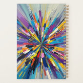 Expressieve abstracte kunst ontwerp muurdecoratie planner (Achterkant)
