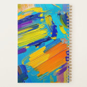 Expressieve abstracte kunst ontwerp muurdecoratie planner (Achterkant)