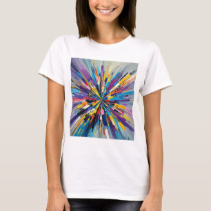 Expressieve abstracte kunst ontwerp muurdecoratie t-shirt