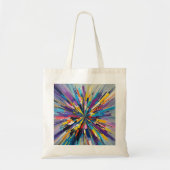 Expressieve abstracte kunst ontwerp muurdecoratie tote bag (Voorkant)