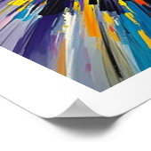 Expressieve abstracte kunst ontwerp wanddecoratie  poster (Hoek)