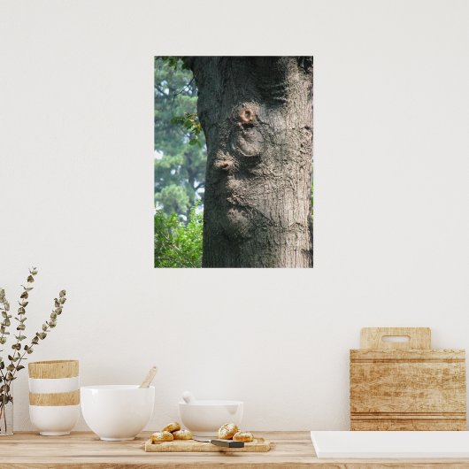 Expressieve boom poster (Keuken)