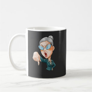 Expressieve Boze Vrouw Kunst Koffiemok