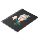 Expressieve Boze Vrouw Kunst Notitieboek (Linkerzijde)