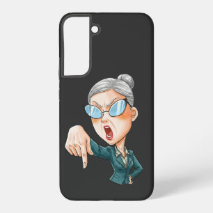 Expressieve Boze Vrouw Kunst Samsung Galaxy Hoesje