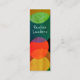 Expressieve cirkelvormen mini visitekaartje