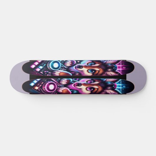Expressieve DJ Eyes Persoonlijk Skateboard (Horizontaal)