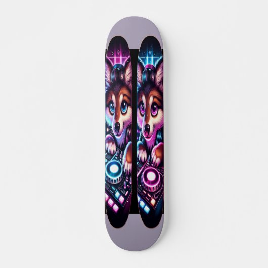 Expressieve DJ Eyes Persoonlijk Skateboard (Voorkant)