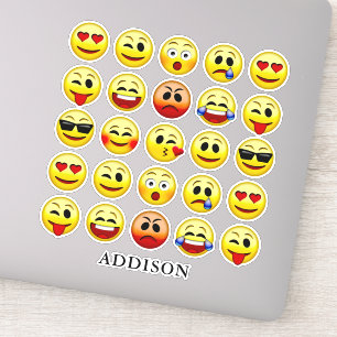 Expressieve Emoji Gezicht Collectie Aangepaste Naa Sticker
