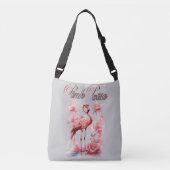 expressieve flamingo | Waterverf elegantie Crossbody Tas (Voorkant)