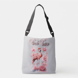 expressieve flamingo | Waterverf elegantie Crossbody Tas