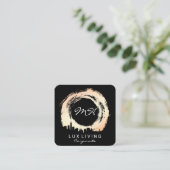 Expressieve Geborsteld & Stadsgezicht / Premium Ex Vierkante Visitekaartje (Staand voorkant)