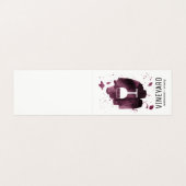 Expressieve Geborstelde Structuur / Wijn Glas Visitekaartje (Buitenkant ongevouwen)