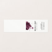 Expressieve Geborstelde Structuur / Wijn Glas Visitekaartje (Binnenkant ongevouwen)