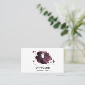 Expressieve Geborstelde Textuur / Roos Visitekaartje (Staand voorkant)