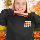 Expressieve gelukkige Jack-O'-Lanterns Vierkante Button 5,1 Cm