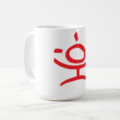 Expressieve Graffiti Man Koffie Mok (Voorkant links)
