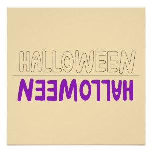 Expressieve Halloween-typografie met Herfst Vibes Perfect Poster