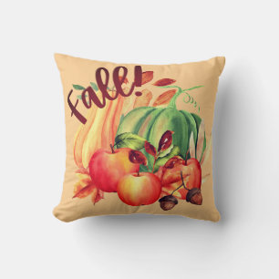 Expressieve herfstkleuren kussen