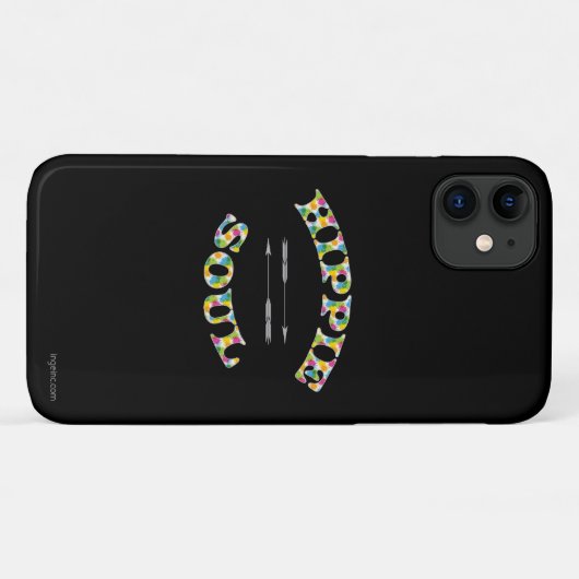 Expressieve Hippie Soul Unieke Cool Trendy Case-Mate iPhone Case (Achterkant (horizontaal))