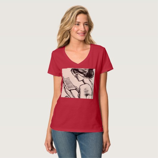 expressieve hoofdzaken t-shirt (Voorkant volledig)