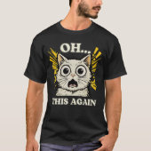 Expressieve Illustratie van Katachtige Reactie Ont T-shirt (Voorkant)