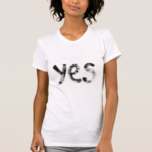 Expressieve "Ja" Motiverende Stelling - Modern B T-shirt (Voorkant)