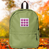 expressieve jack-o'-lantaarns vierkante button 5,1 cm