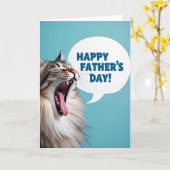 Expressieve Kattenvaders Kaart (Gele Bloem)