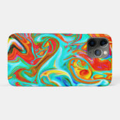 Expressieve kleurrijke abstractiepatroon Case-Mate iPhone case (Achterkant (horizontaal))
