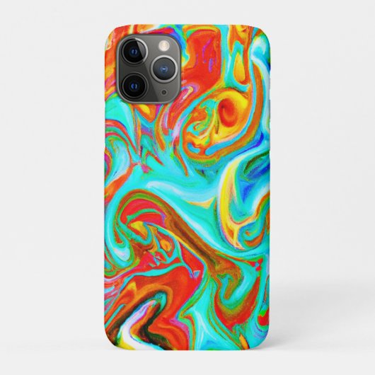 Expressieve kleurrijke abstractiepatroon Case-Mate iPhone case (Achterkant)