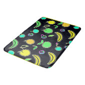 Expressieve Kleurrijke Vruchten Neon Artwork Badmat (Gekanteld)