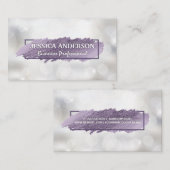 expressieve krabbel | Shimmer Bokeh Visitekaartje (Voorkant / Achterkant)