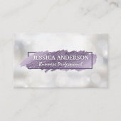 expressieve krabbel | Shimmer Bokeh Visitekaartje (Voorkant)