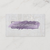 Expressieve krabbel | Witte steen Visitekaartje (Achterkant)