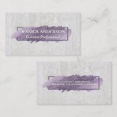 Expressieve krabbel | Witte steen Visitekaartje (Voorkant / Achterkant)