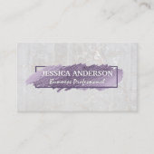 Expressieve krabbel | Witte steen Visitekaartje (Voorkant)