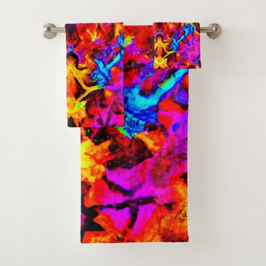 Expressieve levendige kleuren artistry bad handdoek (Insitu)