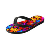 Expressieve levendige kleuren artistry kinder teenslippers (Schuin)